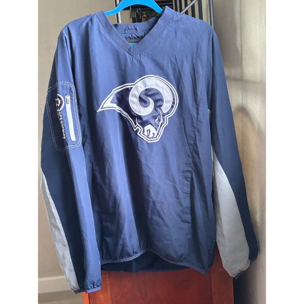 NFL Los Angeles Rams Pullover Windbreaker Sz XL